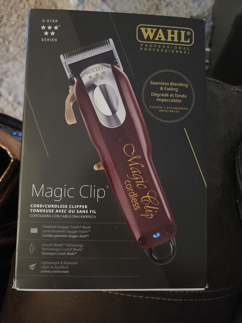 Wahl Professional 5 Star Series Magic Clip Cordless Hair Clipper, Stagger-Tooth